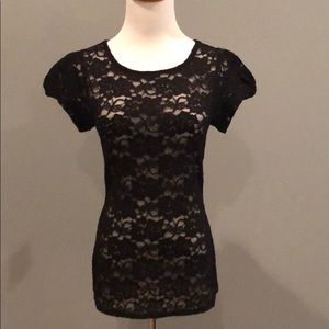 Black lace top